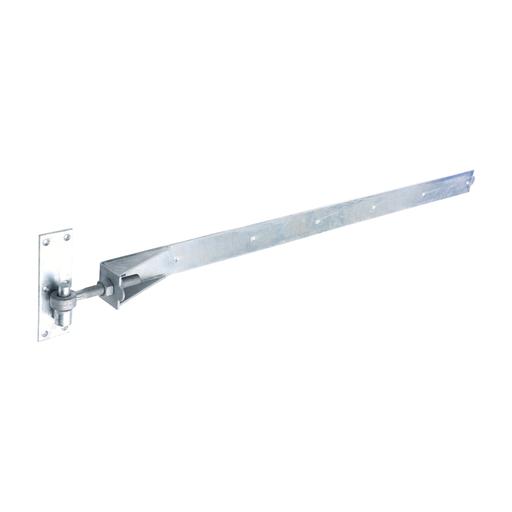 TIMCO Pair Of Adjustable Band & Hook On Plates Hot Dipped Galvanised (1200mm, Plain Bag of 1)