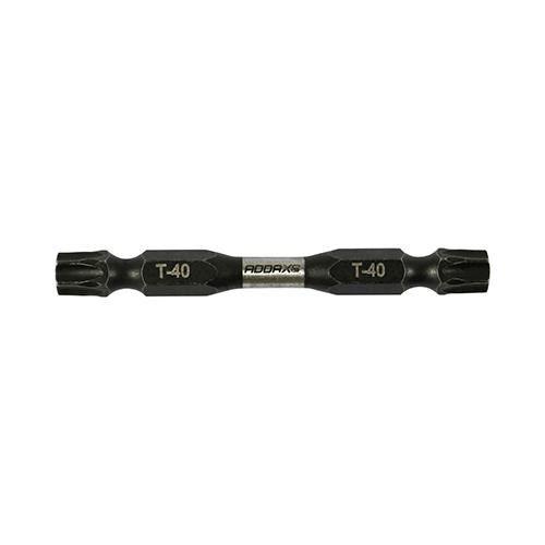TIMCO Impact Driver Bits - TX - Double Ended (TX40 x 65, Blister Pack of 2)