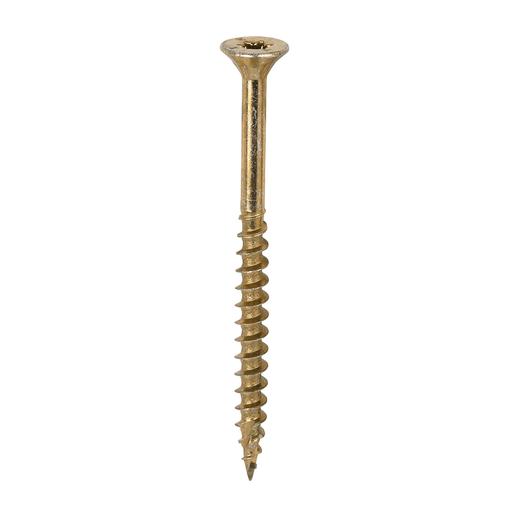 TIMCO C2 Clamp-Fix - TX - Double Countersunk With Ribs - Twin-Cut - Yellow (6.0 x 80, Box of 200)
