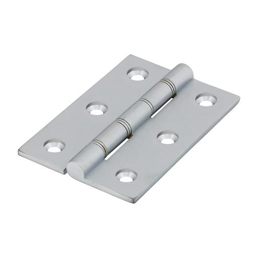 TIMCO Double Stainless Steel Washered Butt Hinge - Solid Brass - Satin Chrome (76 x 50, Box of 1)