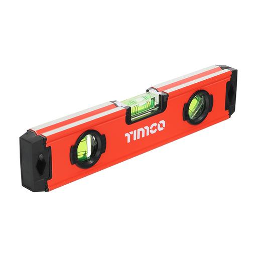 TIMCO Toolbox Spirit Level - Aluminium (225mm, Blister Pack of 1)
