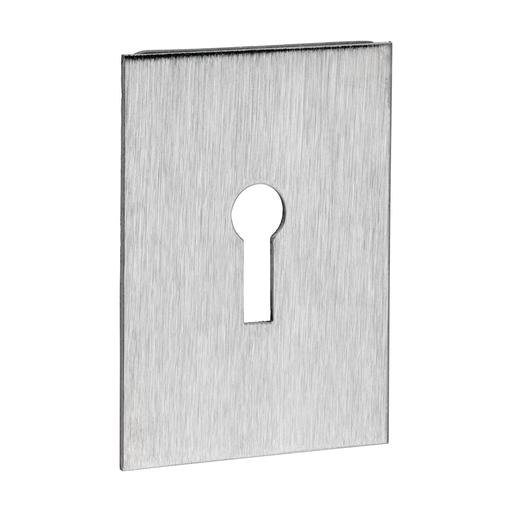 TIMCO Lock Profile Self-Adhesive Escutcheon - Oblong - Satin Stainless Steel (65 x 47, Bag of 1)