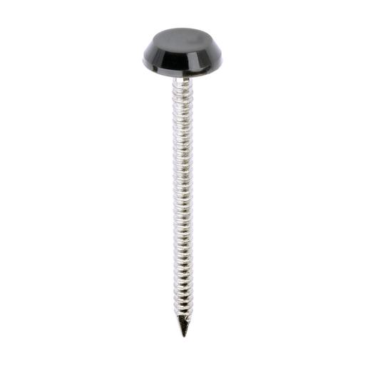 TIMCO Polymer Headed Nails - A4 Stainless Steel - Anthracite Grey (50mm, Box of 100)