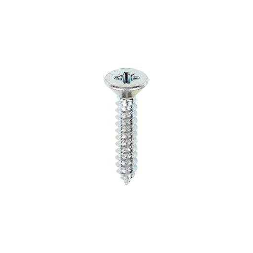 TIMCO Self-Tapping Screws - PZ - Countersunk - Zinc (10 x 1, Box of 200)