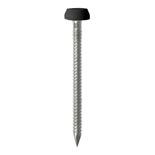 TIMCO Polymer Headed Pins - Stainless Steel - Black (30mm, TIMpac of 60)