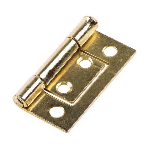 TIMCO Flush Hinge (105) - Electro Brass (38 x 28, Plain Bag of 1)
