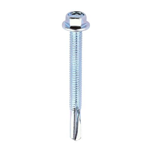 TIMCO Metal Construction Heavy Section Screws - Hex - Self-Drilling - Zinc (5.5 x 55, Box of 100)