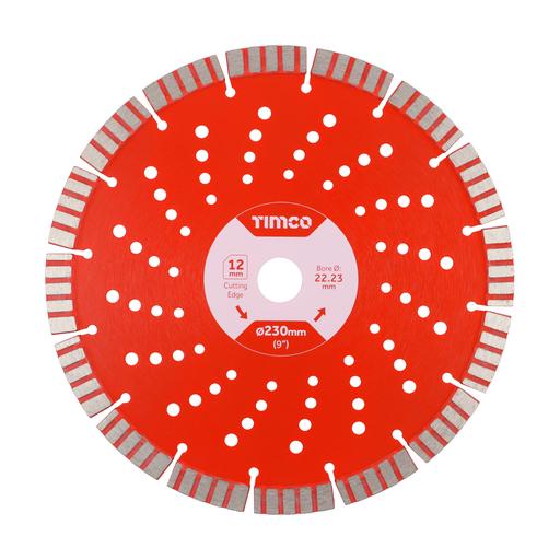 TIMCO Premium Diamond Blade - Turbo Segmented (230 x 22.2, Box of 1)