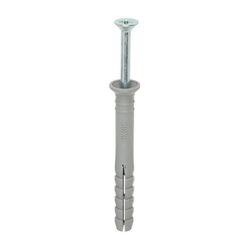 TIMCO Nylon Hammer Fixing - PZ - Zinc (6.0 x 50, Box of 200)