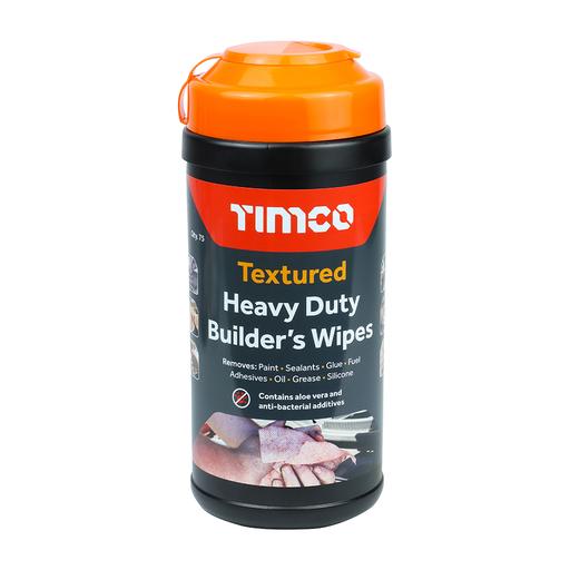 TIMCO Textured Heavy Duty Builders Wipes (75 Wipes, Tub of 75)