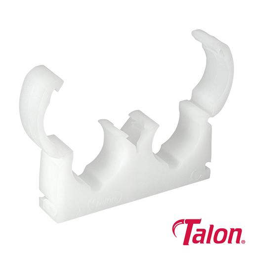 TIMCO Double Hinged Clip - White - Td22 (22mm, Bag of 50)