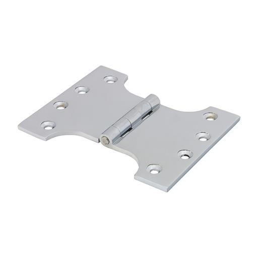 TIMCO Parliament Hinge (488) - Solid Brass - Polished Chrome (102 x 125, Box of 1)