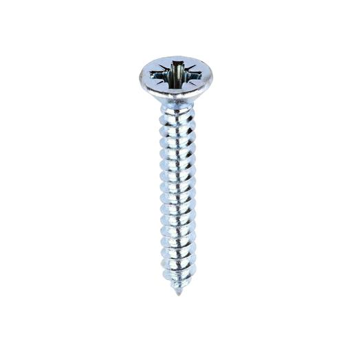 TIMCO Self-Tapping Screws - PZ - Countersunk - Zinc (6 x 1, Box of 200)