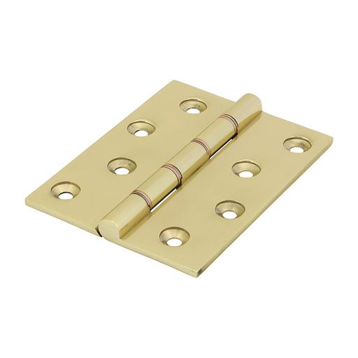 TIMCO Double Phosphor Bronze Washered Butt Hinge - Solid Brass - Polished Brass (102 x 75, Box of 1)