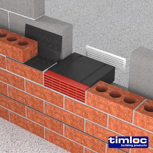 TIMCO Timloc Airbrick - Plastic - Buff - 1201Abbu (215 x 69 x 60, Box of 20)