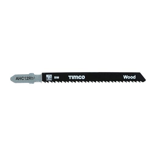 TIMCO Jigsaw Blades - Wood Cutting - Bi-Metal Blades - T101Brf (Pack of 5)