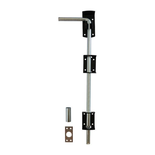 TIMCO Garage Drop Down Bolt - Black (18, TIMbag of 1)