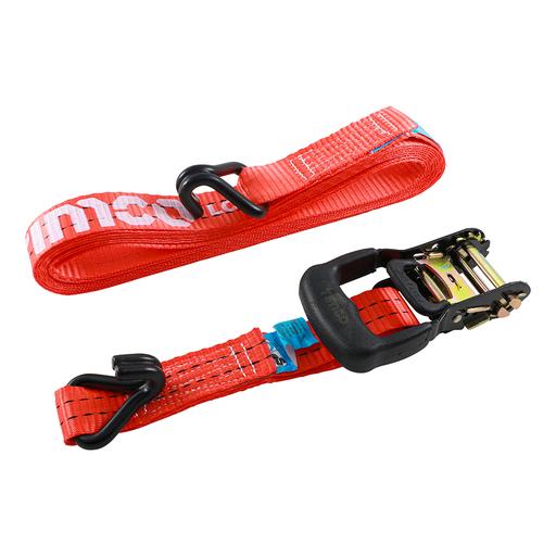 TIMCO Ratchet Straps - J Hook - Commercial Duty (6m x 35mm, Box of 2)