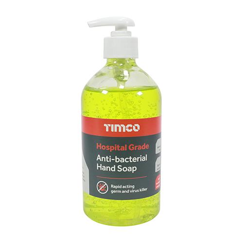 TIMCO Hospital Grade Anti-Bacterial Hand Soap (500ml, Pump Bottle of 1)