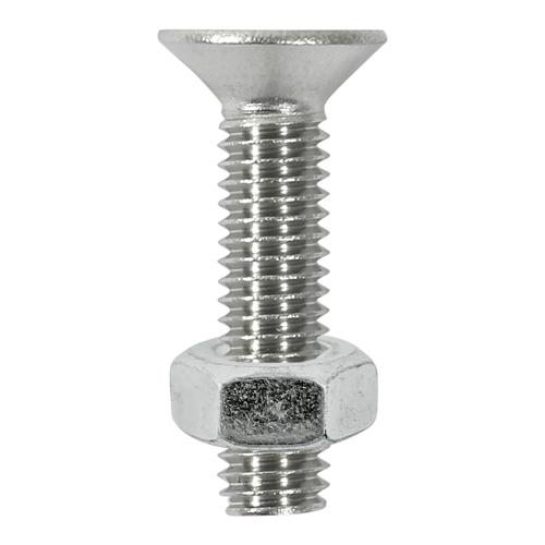 TIMCO Socket Screws & Hex Nuts - Countersunk - Stainless Steel (M6 x 20, TIMpac of 8)
