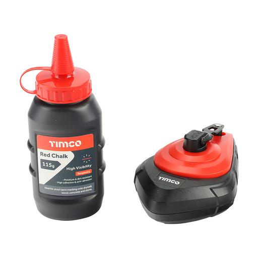 TIMCO Chalk Line Set (30 x 115g, Blister Pack of 1)