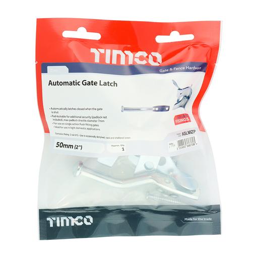 TIMCO Automatic Gate Latch - Zinc (2, TIMbag of 1)