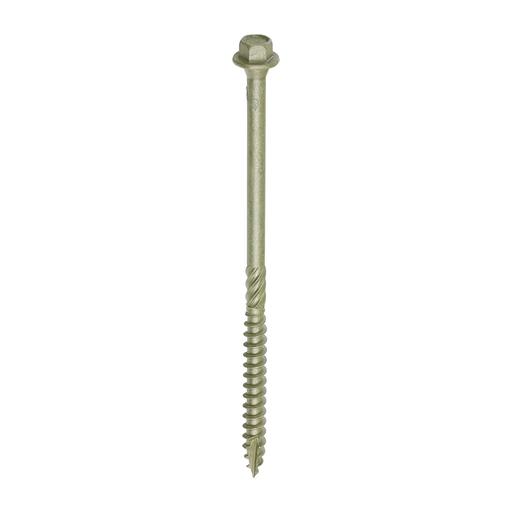 TIMCO Timber Frame Construction & Landscaping Screws - Hex - Exterior - Green Organic (6.7 x 125, Box of 50)