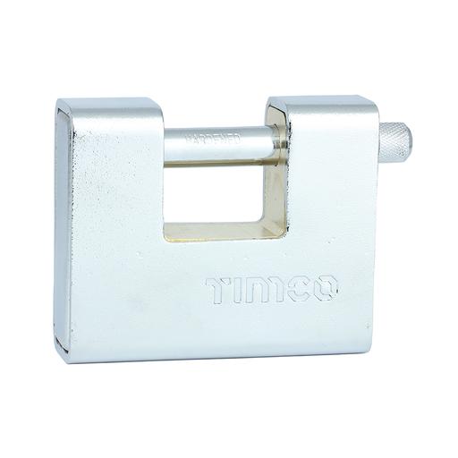 TIMCO Armoured Rectangular Padlock (90mm, Backing Card of 1)