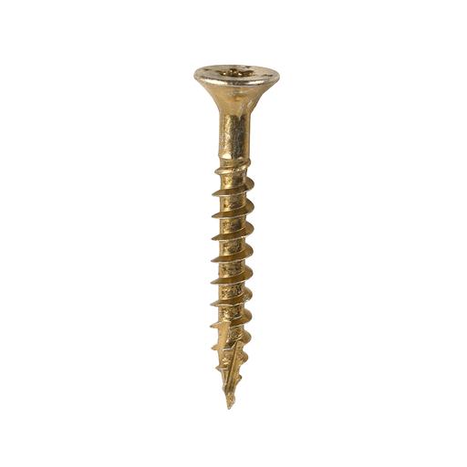 TIMCO C2 Clamp-Fix - TX - Double Countersunk With Ribs - Twin-Cut - Yellow (5.0 x 40, Box of 200)