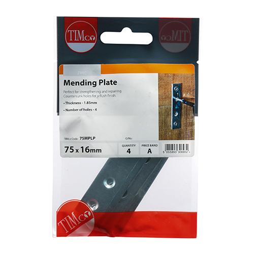 Mending Plate, 75x16mm, 4pk