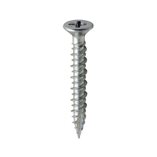TIMCO Window Fabrication Screws - Countersunk - PH - High-Low Thread - Slash Point - Zinc (4.3 x 30, Box of 1000)