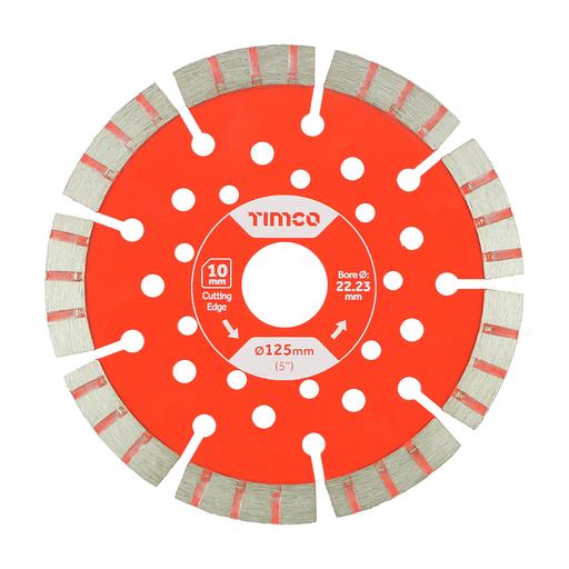 TIMCO Trade Diamond Blade - Segmented (125 x 22.2, Box of 1)