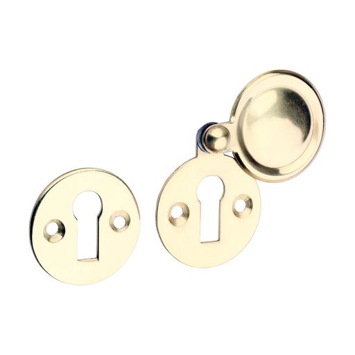 TIMCO Pair Of Traditional Pattern Escutcheon - Polished Brass (32mm, Bag of 1)