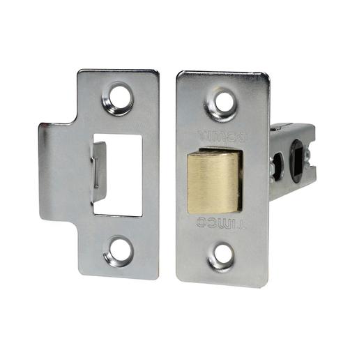 TIMCO Economy Tubular Latch - Nickel (79.5 case / 57.5 backset, Plain Bag of 1)