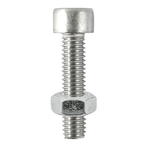 TIMCO Socket Screws & Hex Nuts - Cap - Stainless Steel (M6 x 20, TIMpac of 8)