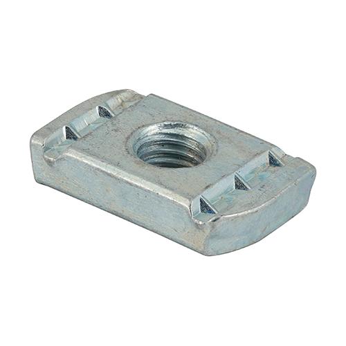 TIMCO Channel Nuts Without Spring - Zinc (M12, Box of 100)
