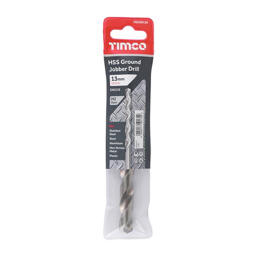 TIMCO Ground Jobber Drills - HSS M2 (13.0mm, Wallet of 1)