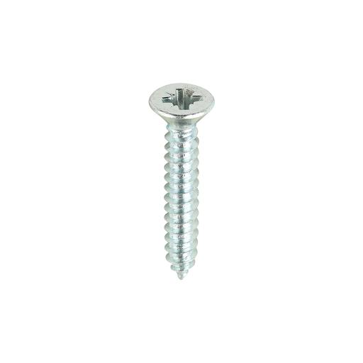 TIMCO Self-Tapping Screws - PZ - Countersunk - Zinc (8 x 1, Box of 200)