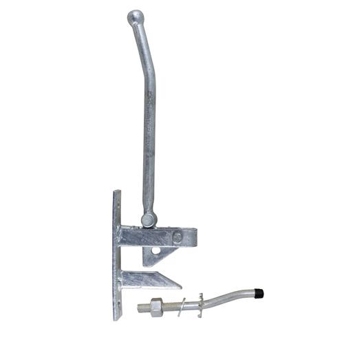 TIMCO Hunting Type Lift Gate Catch With Cranked Striker - Hot Dipped Galvanised (425mm, Plain Bag of 1)