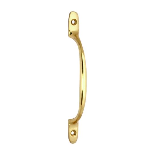 TIMCO Traditional Pattern Sash Pull Handle - Polished Brass (160mm, TIMpac of 1)
