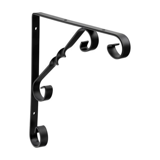 TIMCO Scroll Bracket - Black (8 x 8, Unit of 1)