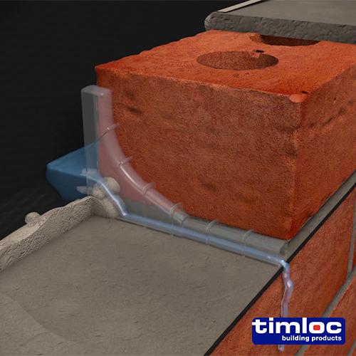 TIMCO Timloc Invisiweep Wall Weep - Grey - Iw50Gr (65 x 10 x 102, Box of 50)