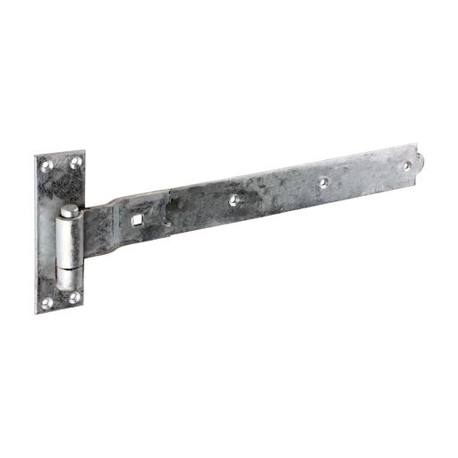TIMCO Pair Of Cranked Band & Hook On Plates - Hot Dipped Galvanised (450mm, Plain Bag of 1)
