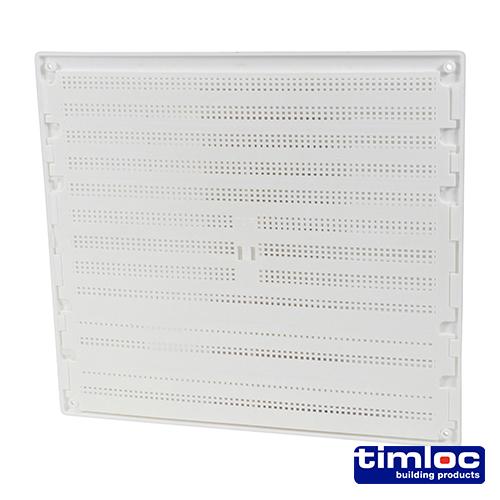 TIMCO Timloc Internal Plastic Hit And Miss Louvre Mini Grille Vent - White - 1219W (166 x 85, Bag of 1)