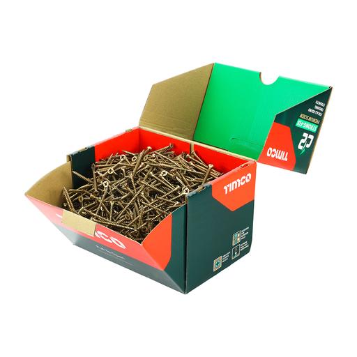 TIMCO C2 Strong-Fix - PZ - Double Countersunk - Twin-Cut - Yellow (4.0 x 60, Box of 1000)