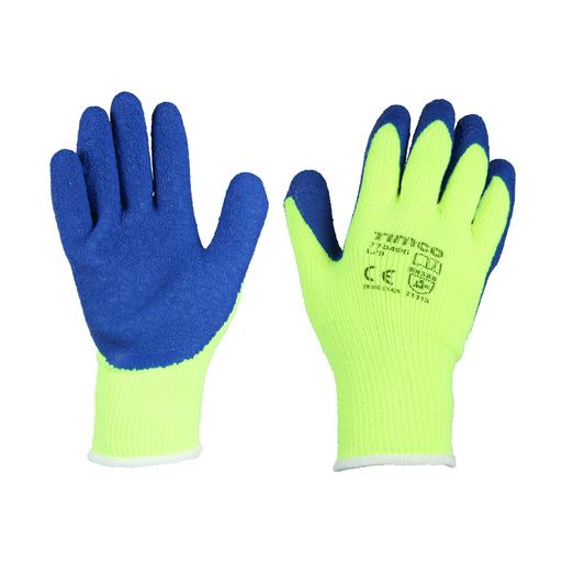 TIMCO Warm Grip Gloves - Crinkle Latex Coated Polyester (Large, Backing Card of 1)