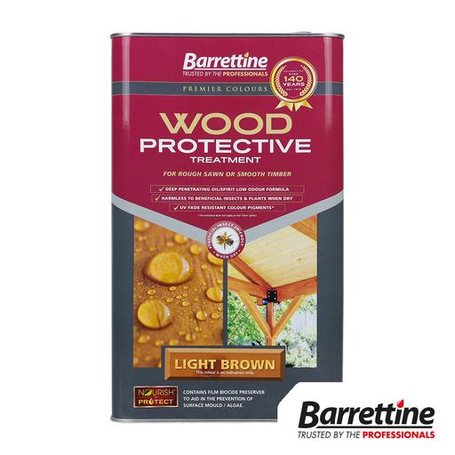 TIMCO Wood Protective Treatment - Light Brown (5L, Tin of 1)