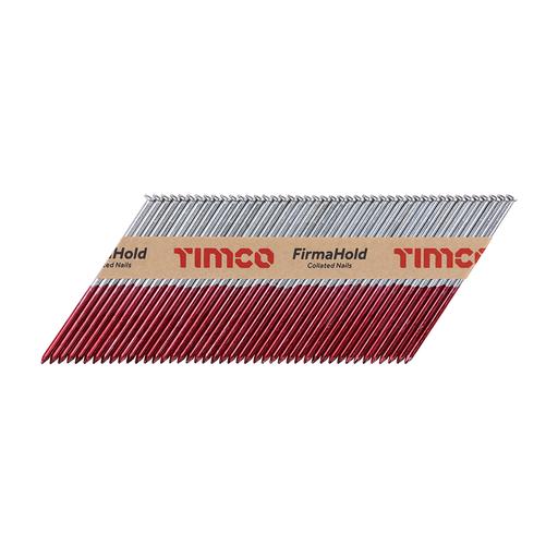 TIMCO Firmahold Collated Clipped Head Nails - Trade Pack - Plain Shank - Firmagalv + (3.1 x 90, Box of 2200)