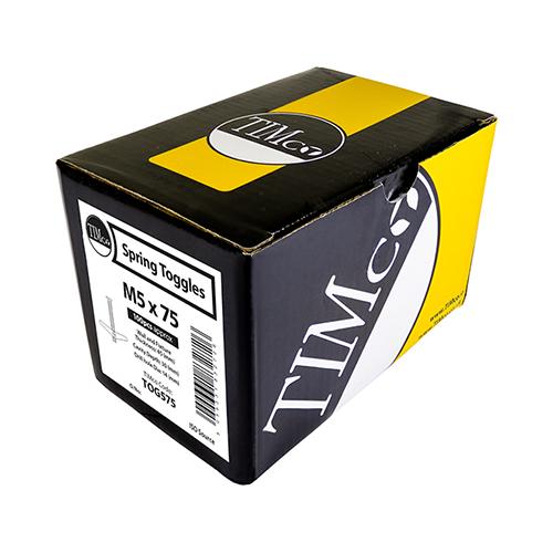 TIMCO Spring Toggles - Zinc (M6 x 75, Box of 100)