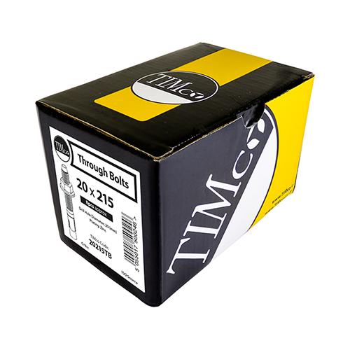 TIMCO Throughbolts - Zinc (M12 x 180, Box of 25)